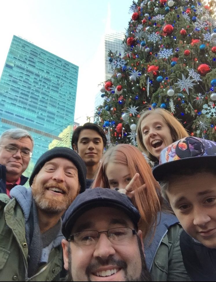 Some Graffiti 2 Baptist Church members enjoying fun and fellowship during Christmastime at Bryant Park.